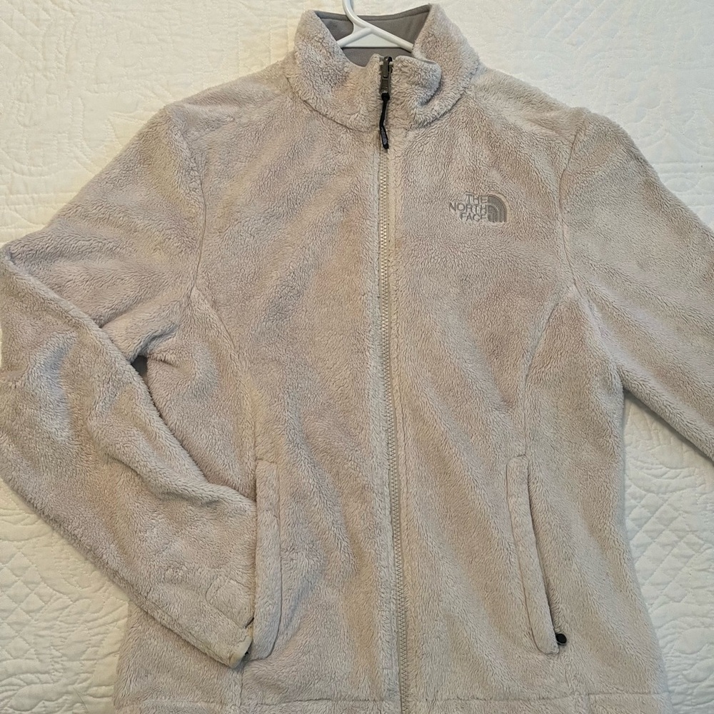 The North Face Osito Women's grey Fuzzy Fleece Zip Jacket - Small New w/o tags